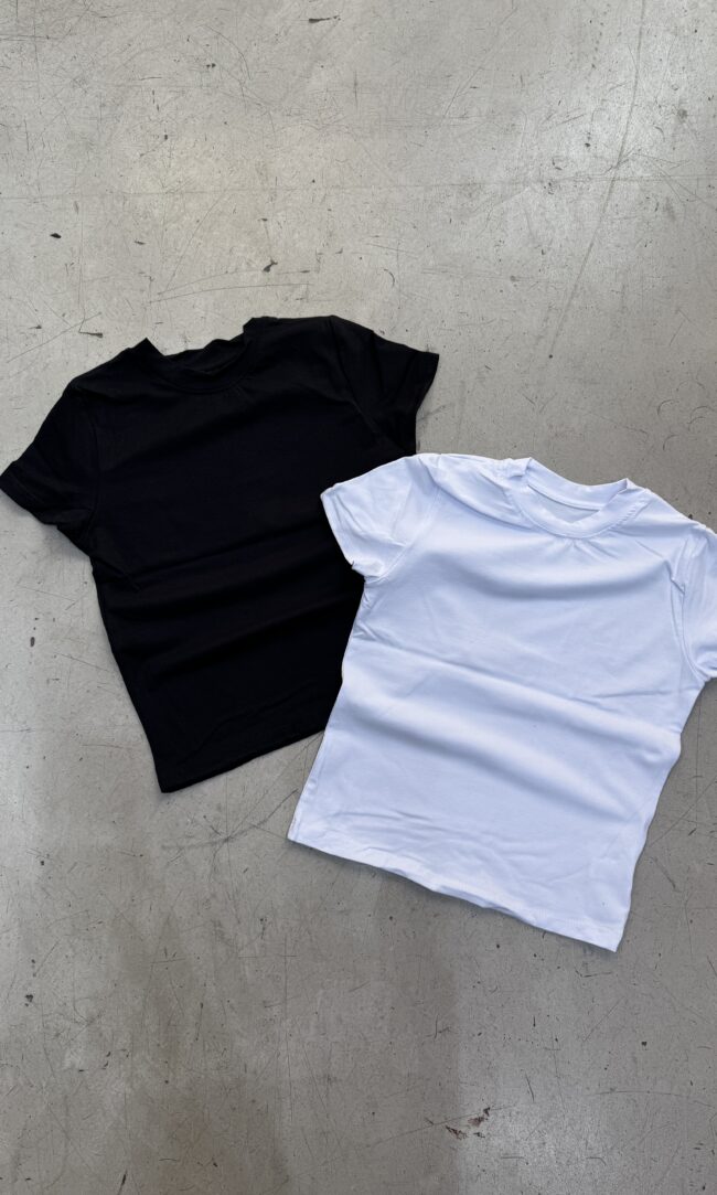 REMERA BABY TEE B&W