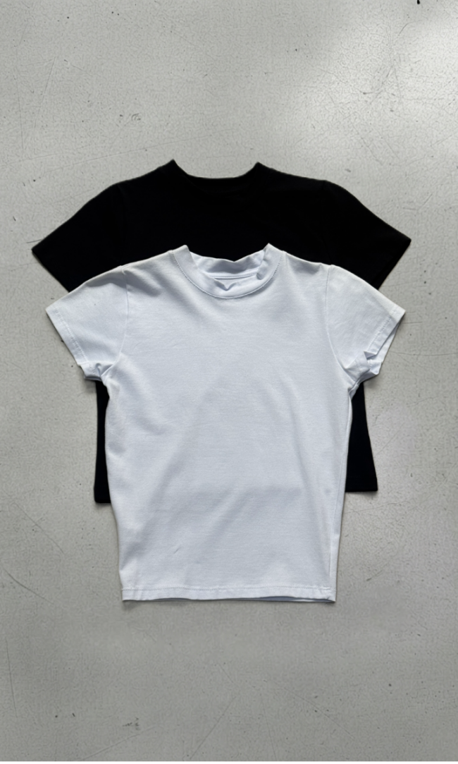 REMERA BABY TEE B&W